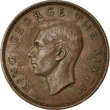 Monnaie, Nouvelle-Zélande, George VI, 1/2 Penny, 1952, TTB, Bronze, KM:20