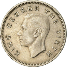 Moneda, Nueva Zelanda, George VI, 6 Pence, 1952, MBC, Cobre - níquel, KM:16