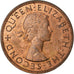 Munten, Nieuw Zeeland, Elizabeth II, Penny, 1958, ZF, Bronze, KM:24.2
