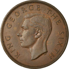Munten, Nieuw Zeeland, George VI, Penny, 1951, ZF, Bronze, KM:21