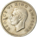 Moneta, Nowa Zelandia, George VI, 6 Pence, 1947, EF(40-45), Miedź-Nikiel, KM:8a