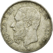 Coin, Belgium, Leopold II, 5 Francs, 5 Frank, 1869, EF(40-45), Silver, KM:24