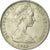 Moneta, Nowa Zelandia, Elizabeth II, 20 Cents, 1967, AU(55-58), Miedź-Nikiel