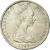 Moneta, Nowa Zelandia, Elizabeth II, 50 Cents, 1967, AU(55-58), Miedź-Nikiel