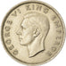 Moneta, Nowa Zelandia, George VI, Florin, 1947, EF(40-45), Miedź-Nikiel