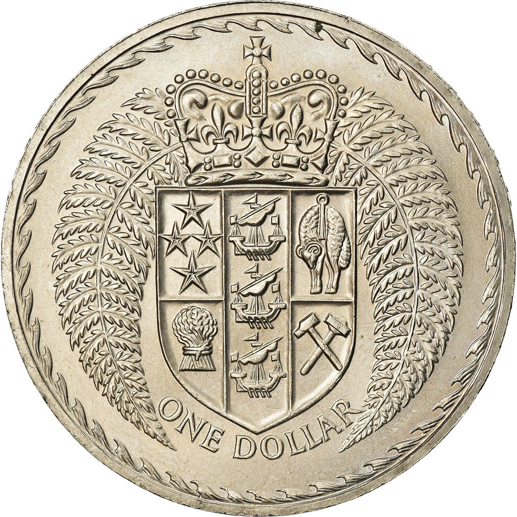Munten, Nieuw Zeeland, Elizabeth II, Dollar, 1967, UNC-, Copper-nickel, KM:38.1