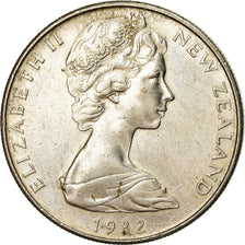 Coin, New Zealand, Elizabeth II, 10 Cents, 1982, EF(40-45), Copper-nickel