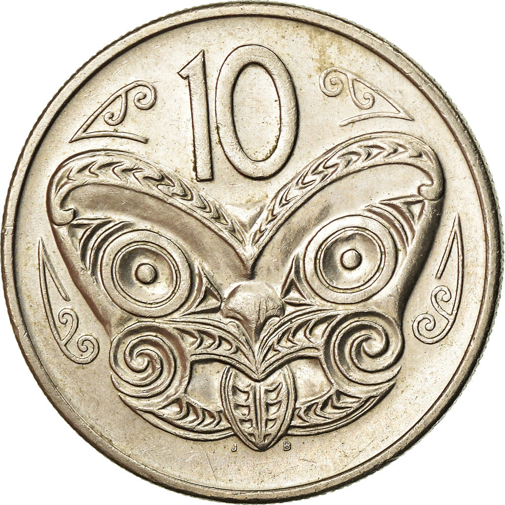 Coin, New Zealand, Elizabeth II, 10 Cents, 1982, EF(40-45), Copper-nickel
