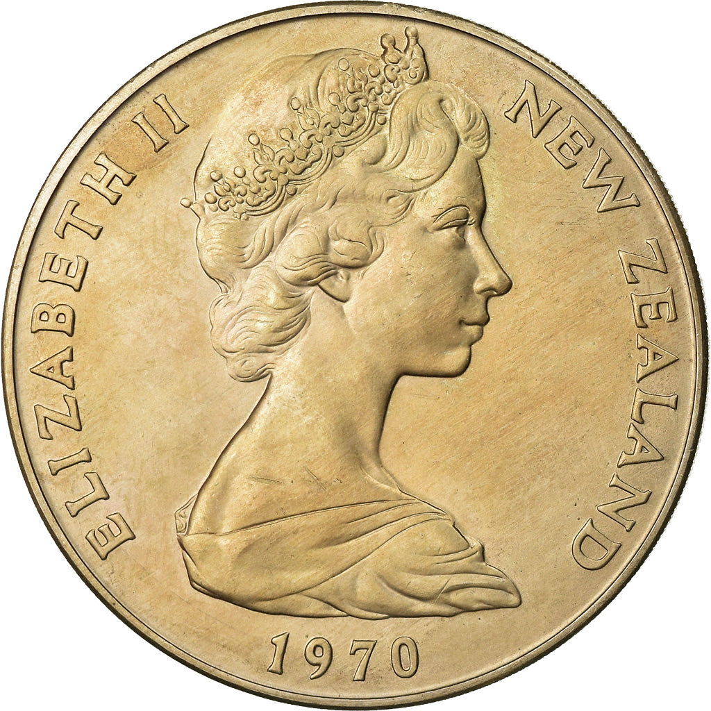 Monnaie, Nouvelle-Zélande, Elizabeth II, Dollar, 1970, SPL, Copper-nickel
