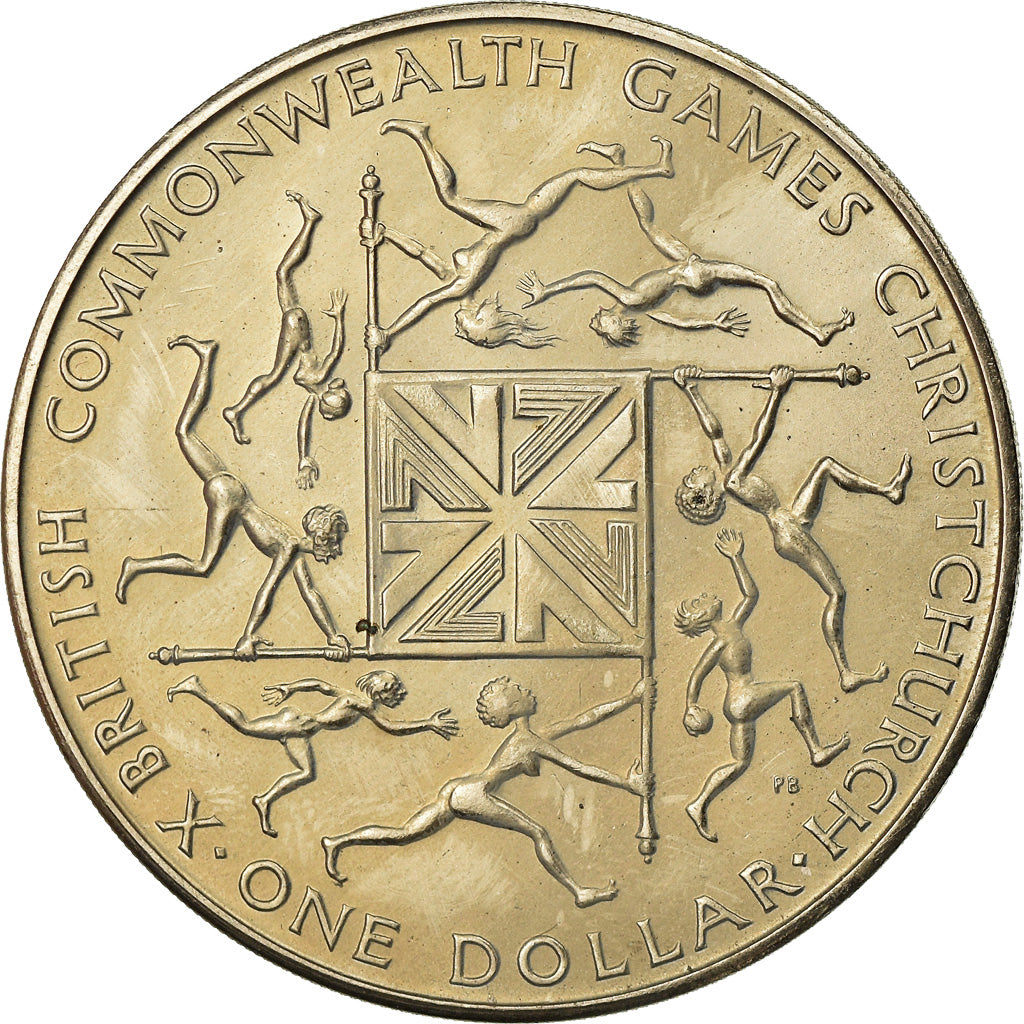 Coin, New Zealand, Elizabeth II, Dollar, 1974, MS(63), Copper-nickel, KM:44