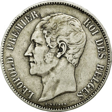 Coin, Belgium, Leopold I, 5 Francs, 5 Frank, 1851, VF(30-35), Silver, KM:17