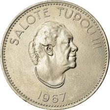 Monnaie, Tonga, King Taufa'ahau Tupou IV, 20 Seniti, 1967, SUP, Copper-nickel