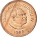 Moneda, Tonga, King Taufa'ahau Tupou IV, Seniti, 1968, MBC, Bronce, KM:27