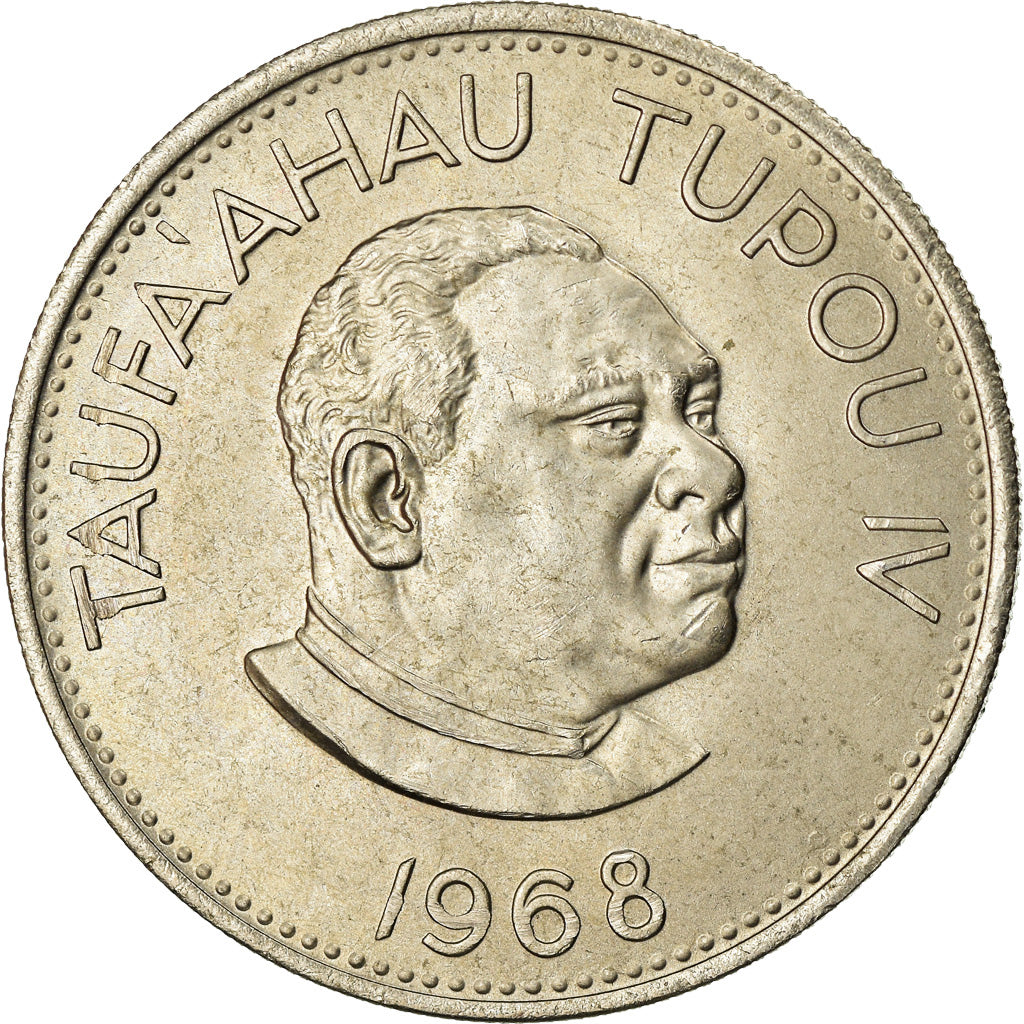 Monnaie, Tonga, King Taufa'ahau Tupou IV, 20 Seniti, 1968, SUP, Copper-nickel