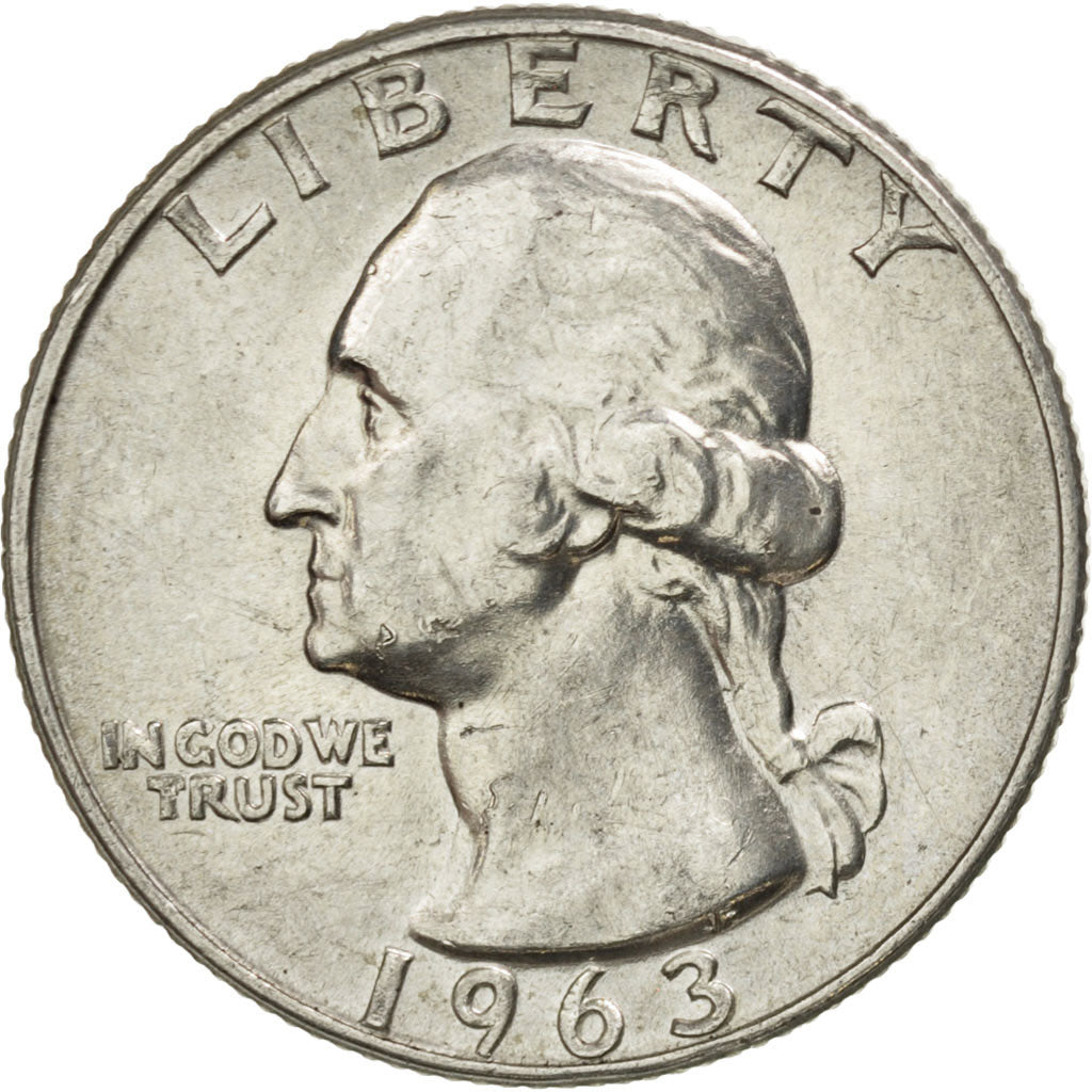 UNITED STATES, Washington Quarter, Quarter, 1963, U.S. Mint, KM #164,...