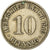 Moneda, ALEMANIA - IMPERIO, Wilhelm II, 10 Pfennig, 1910, Berlin, MBC, Cobre -