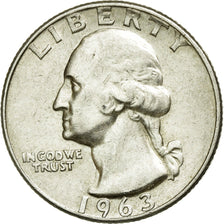 Moneta, Stati Uniti, Washington Quarter, Quarter, 1963, U.S. Mint, Denver, BB+