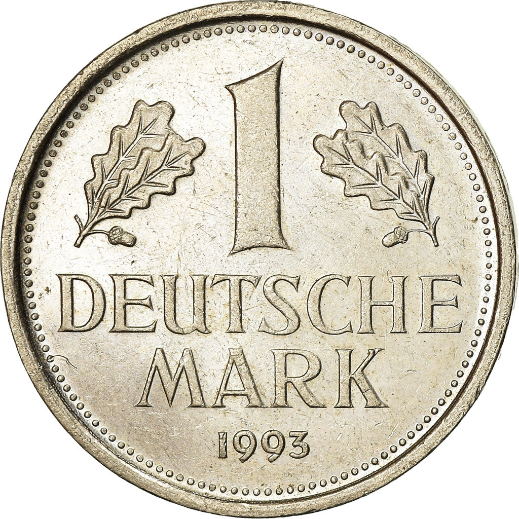 Coin, GERMANY - FEDERAL REPUBLIC, Mark, 1993, Stuttgart, EF(40-45)
