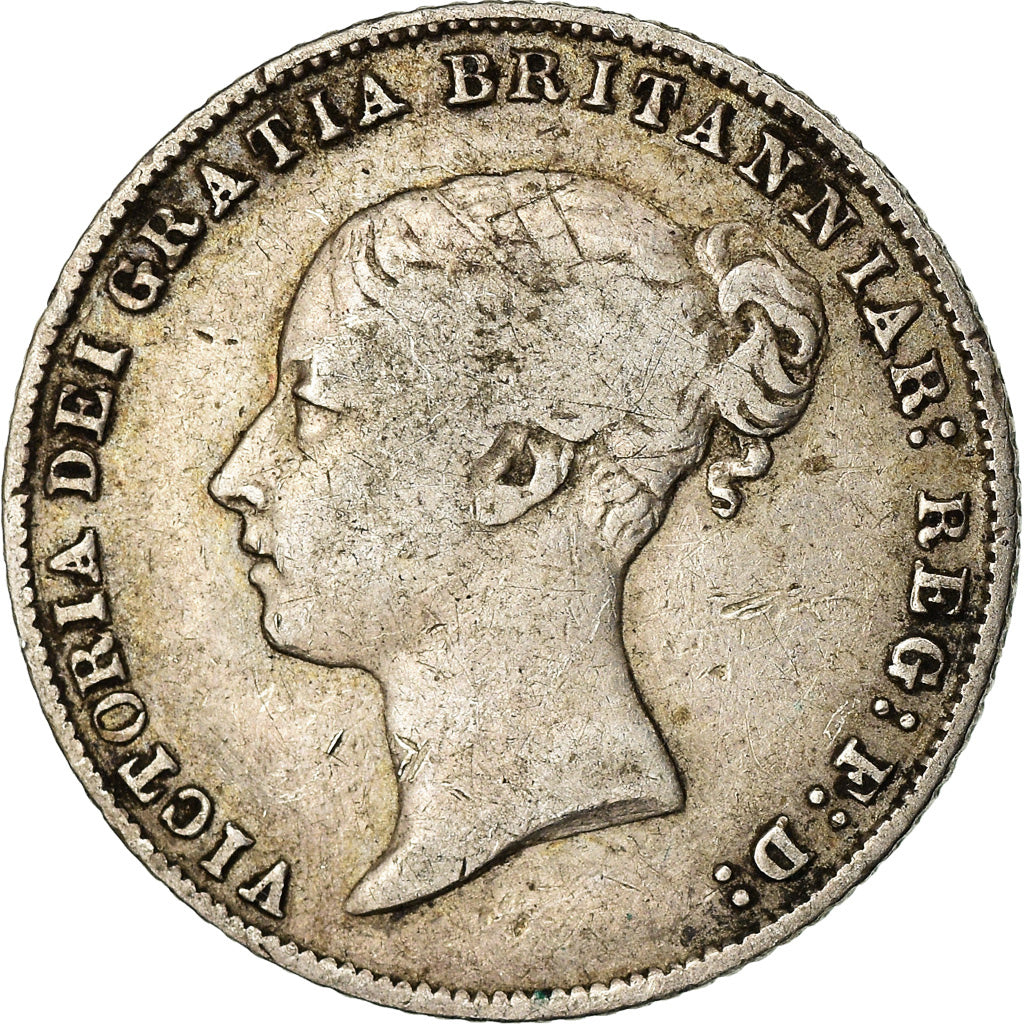 Coin, Great Britain, Victoria, 6 Pence, 1866, VF(30-35), Silver, KM:733.2
