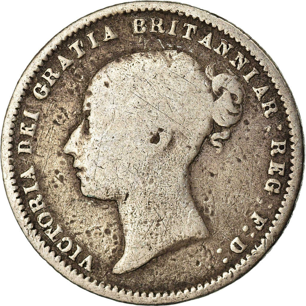 Moneta, Gran Bretagna, Victoria, 6 Pence, 1873, B+, Argento, KM:751.1