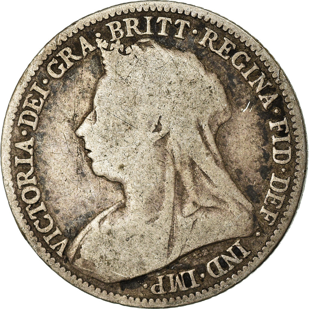 Moneta, Gran Bretagna, Victoria, 6 Pence, 1896, B+, Argento, KM:779