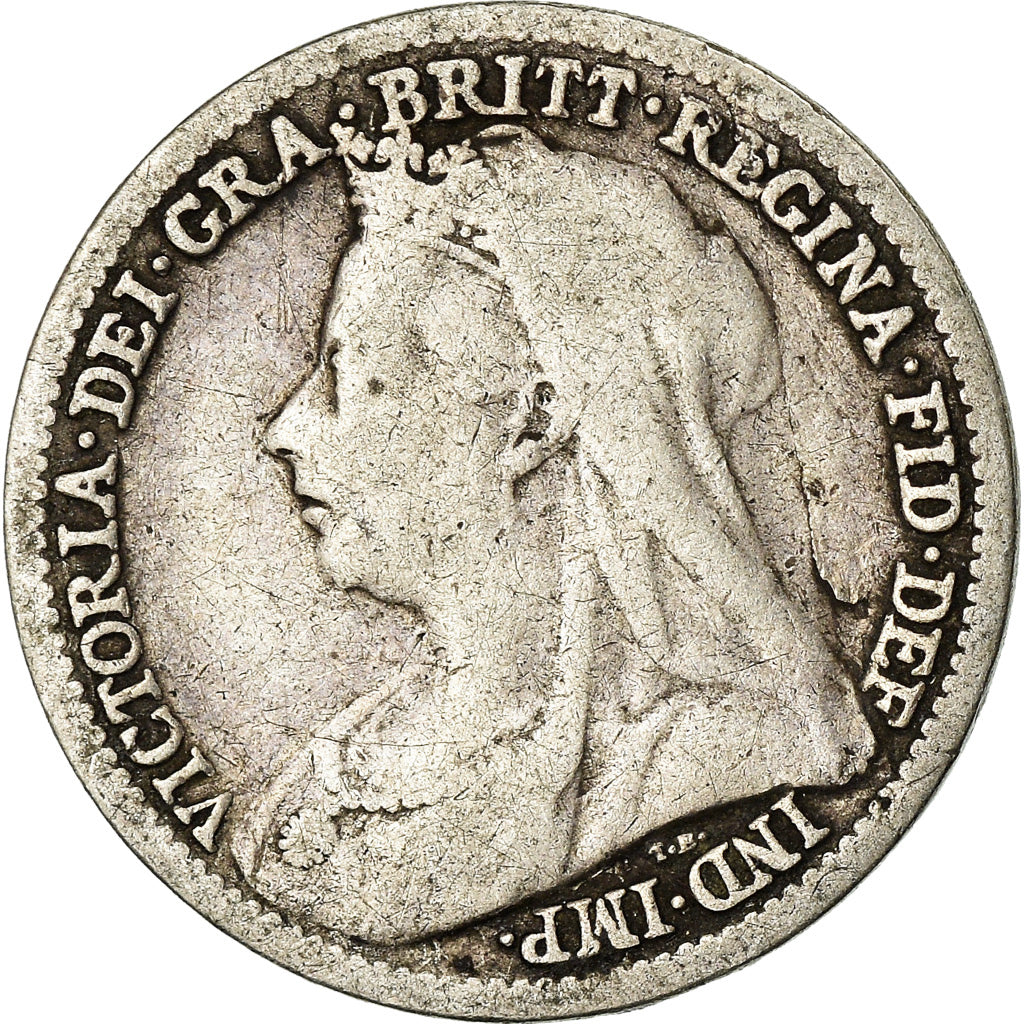 Coin, Great Britain, Victoria, 3 Pence, 1899, VF(20-25), Silver, KM:777