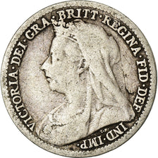 Coin, Great Britain, Victoria, 3 Pence, 1899, VF(20-25), Silver, KM:777