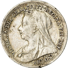Coin, Great Britain, Victoria, 3 Pence, 1900, VF(30-35), Silver, KM:777
