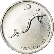 Coin, Slovenia, 10 Stotinov, 1993, MS(63), Aluminum, KM:7