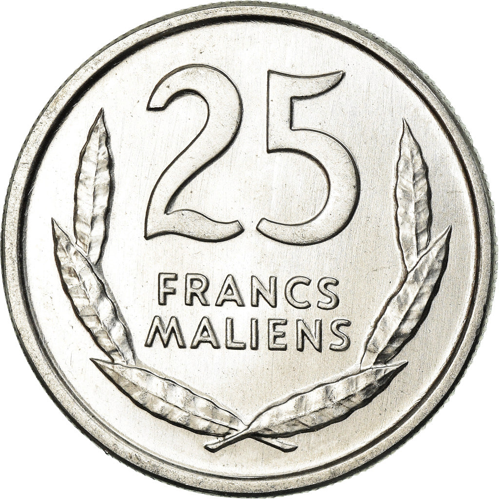 Coin, Mali, 25 Francs, 1961, AU(55-58), Aluminum, KM:4