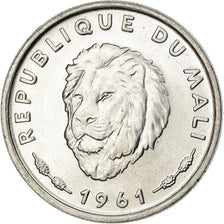 Coin, Mali, 25 Francs, 1961, AU(55-58), Aluminum, KM:4
