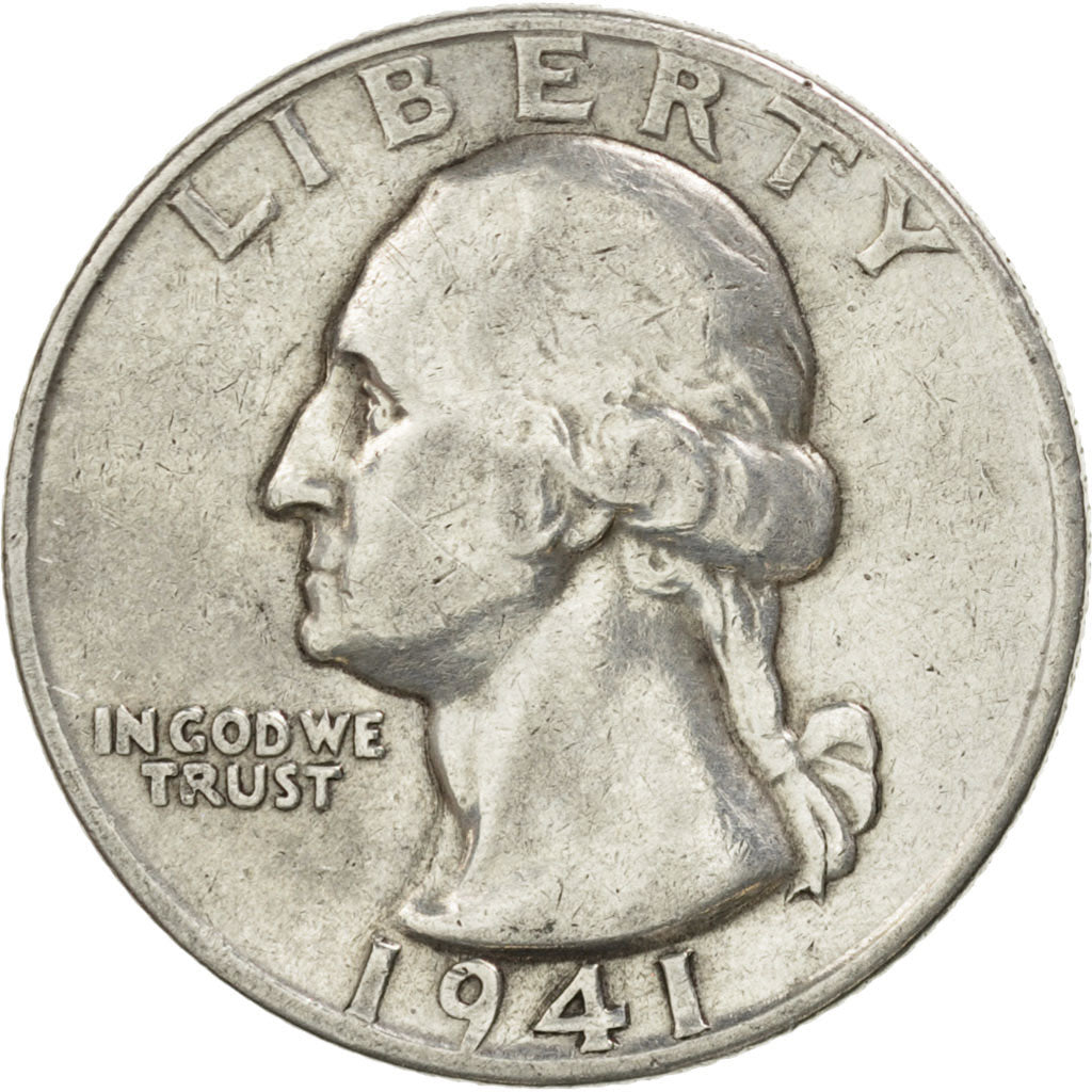 UNITED STATES, Washington Quarter, Quarter, 1941, U.S. Mint, KM #164,...