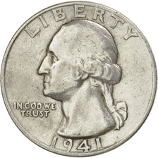 UNITED STATES, Washington Quarter, Quarter, 1941, U.S. Mint, KM #164,...
