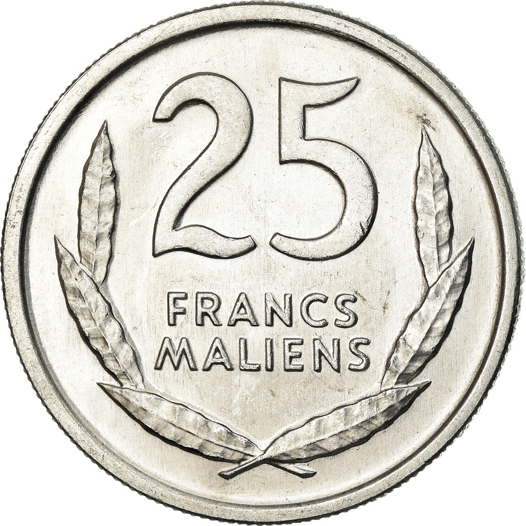 Moneda, Malí, 25 Francs, 1961, EBC, Aluminio, KM:4