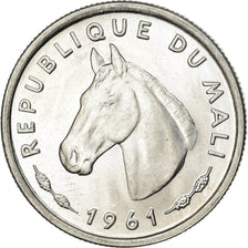 Coin, Mali, 10 Francs, 1961, AU(55-58), Aluminum, KM:3