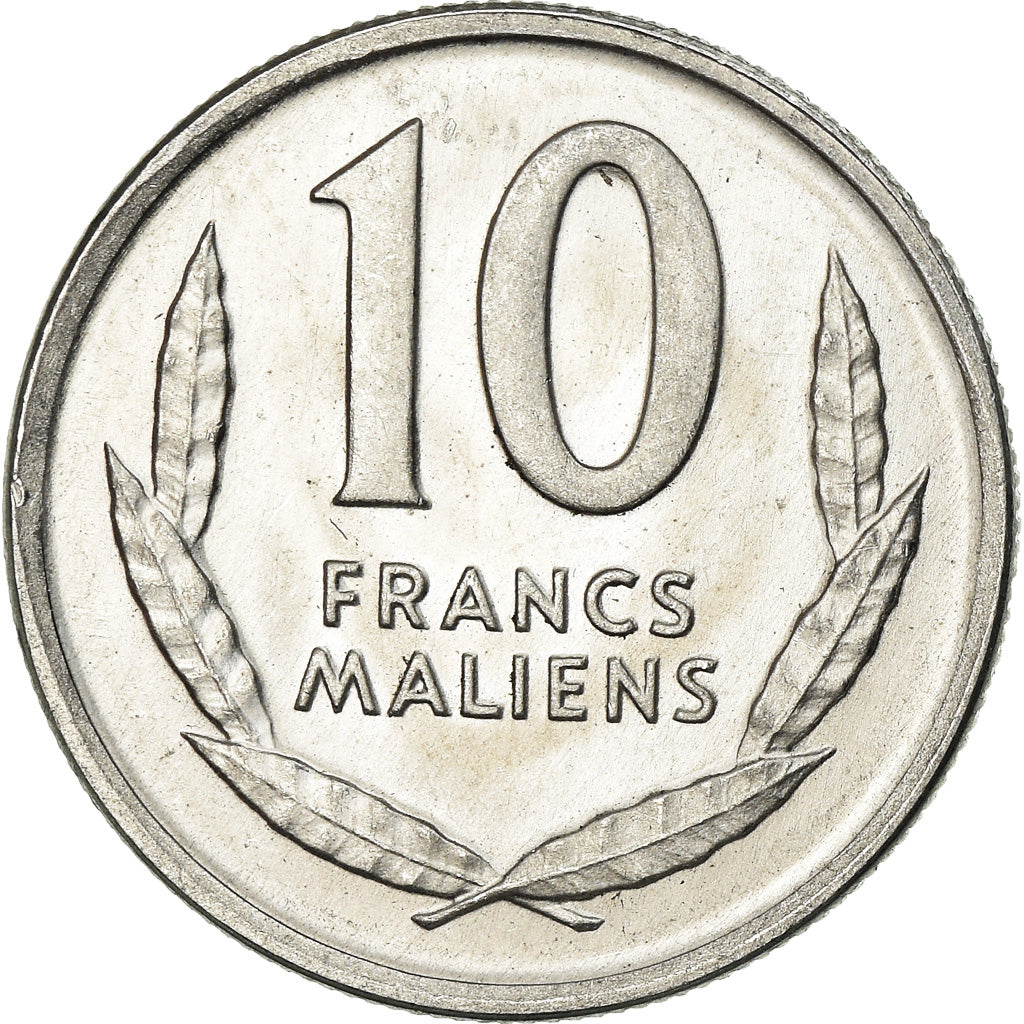 Coin, Mali, 10 Francs, 1961, AU(55-58), Aluminum, KM:3