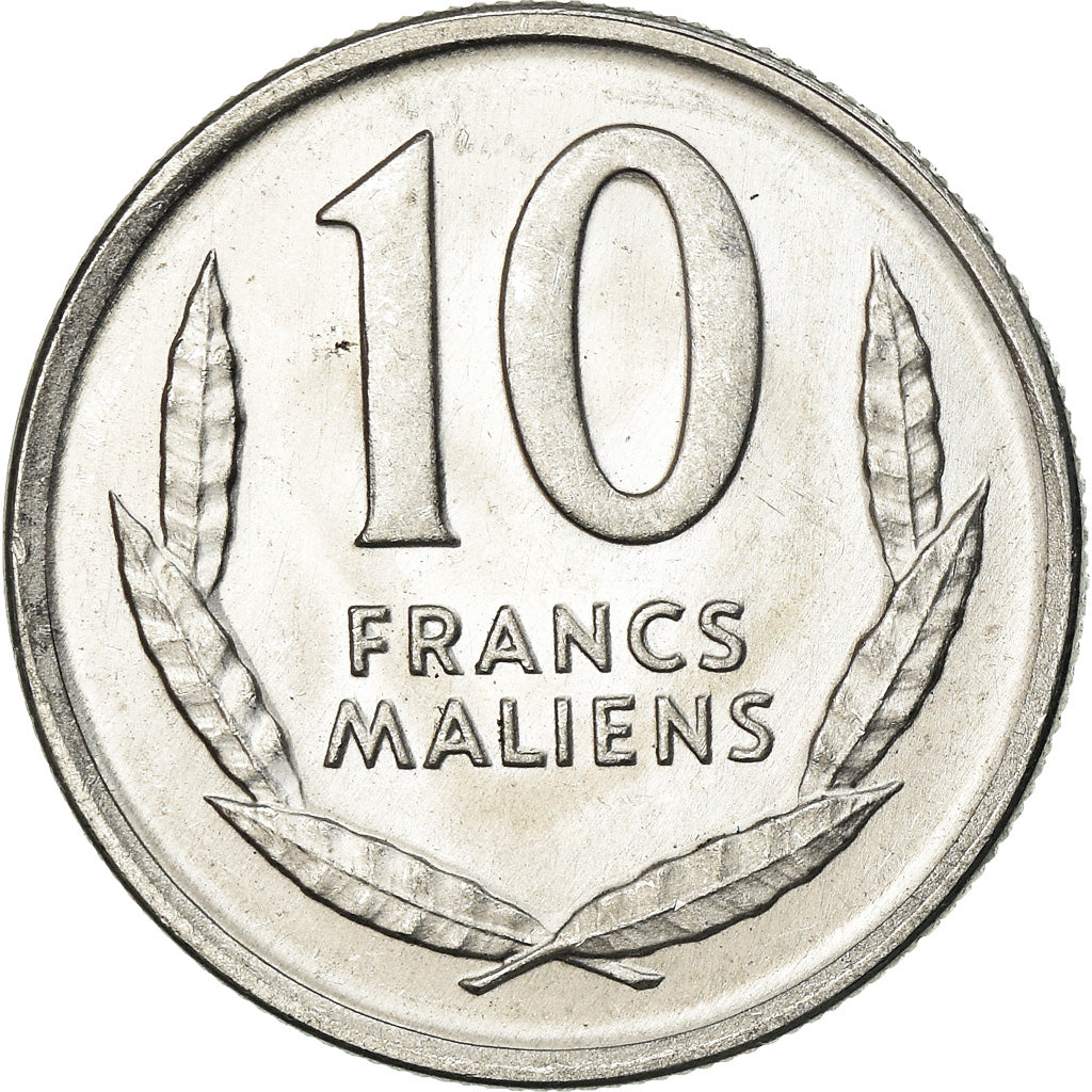 Coin, Mali, 10 Francs, 1961, AU(55-58), Aluminum, KM:3
