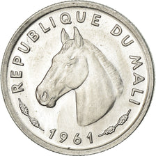 Coin, Mali, 10 Francs, 1961, AU(55-58), Aluminum, KM:3