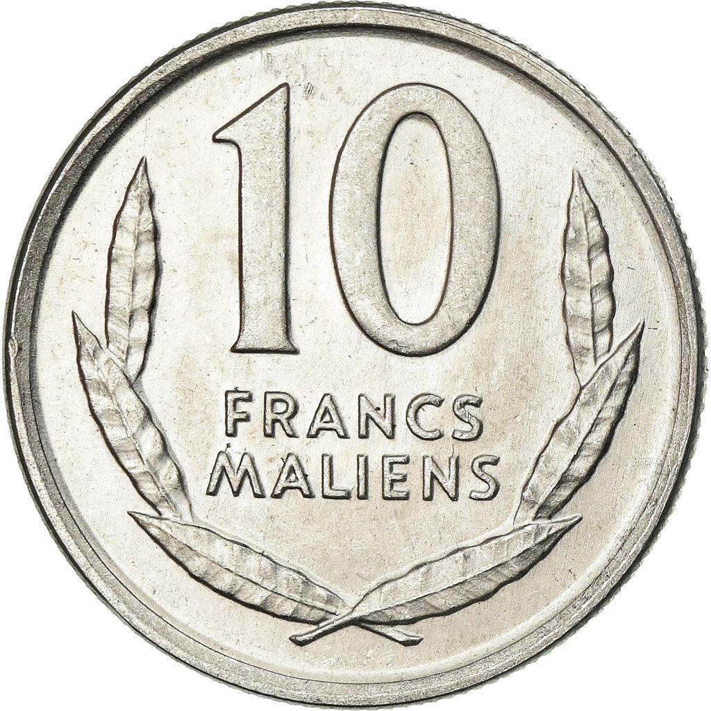 Coin, Mali, 10 Francs, 1961, AU(55-58), Aluminum, KM:3