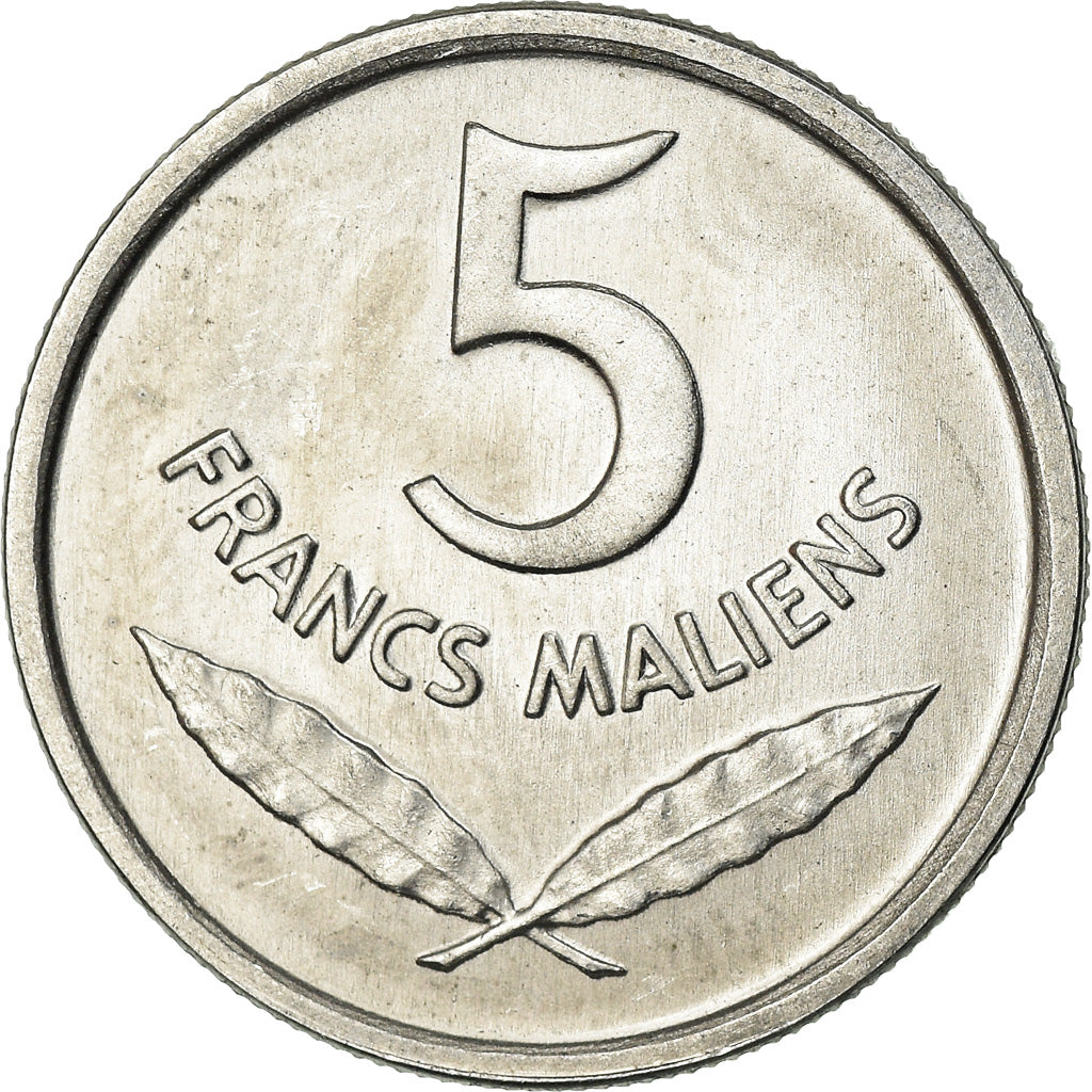 Coin, Mali, 5 Francs, 1961, AU(55-58), Aluminum, KM:2