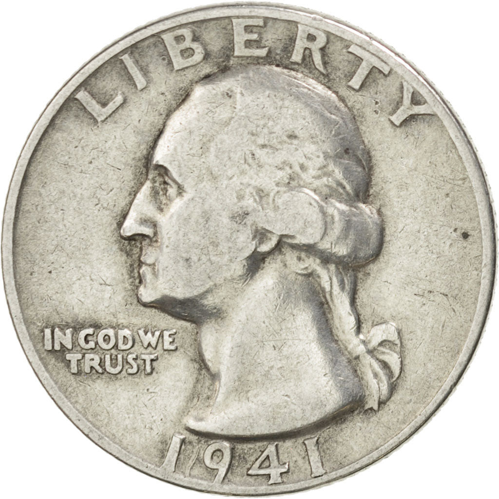 UNITED STATES, Washington Quarter, Quarter, 1941, U.S. Mint, KM #164,...