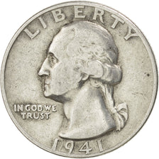 UNITED STATES, Washington Quarter, Quarter, 1941, U.S. Mint, KM #164,...