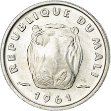 Coin, Mali, 5 Francs, 1961, AU(55-58), Aluminum, KM:2