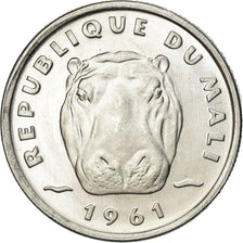 Coin, Mali, 5 Francs, 1961, AU(55-58), Aluminum, KM:2