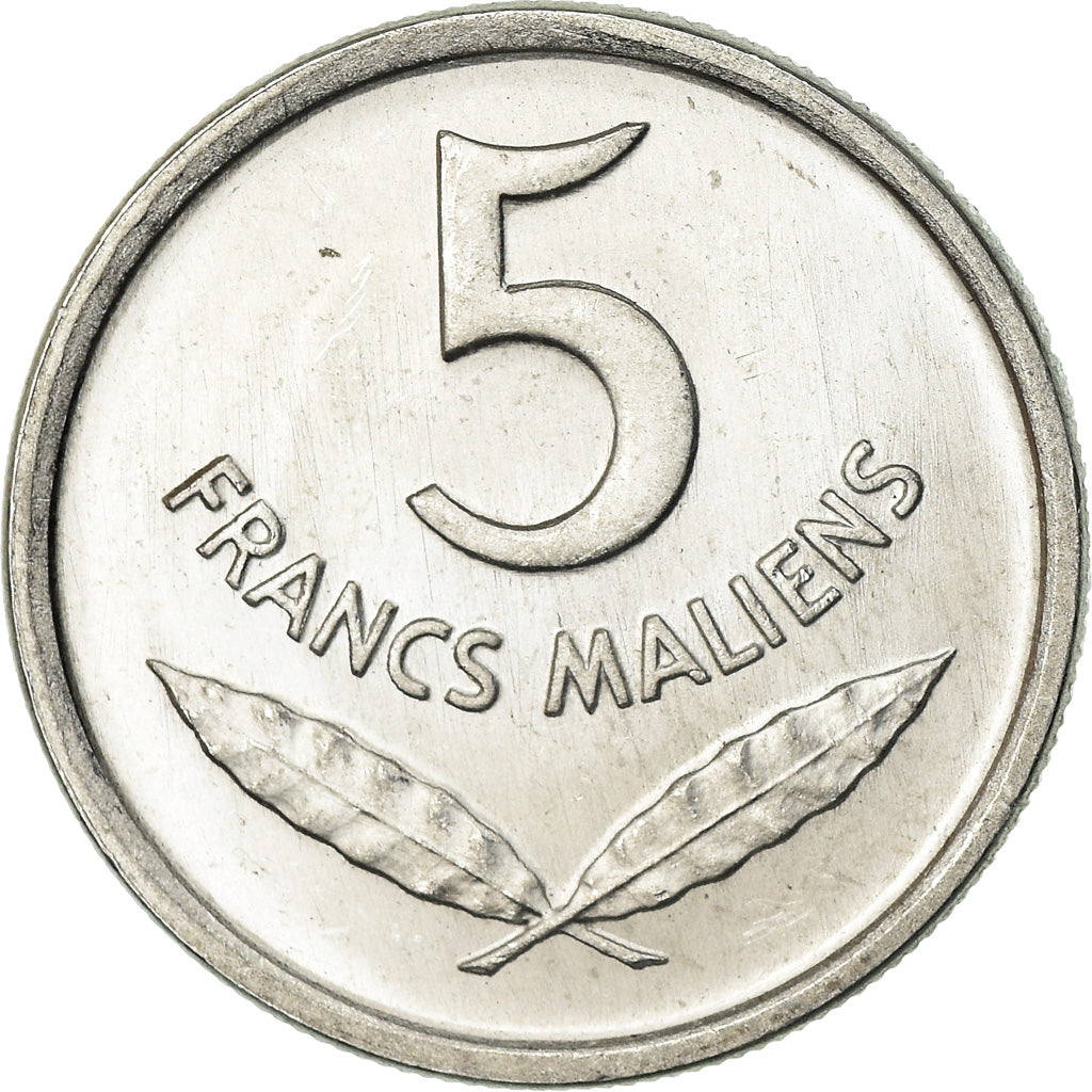 Coin, Mali, 5 Francs, 1961, AU(55-58), Aluminum, KM:2