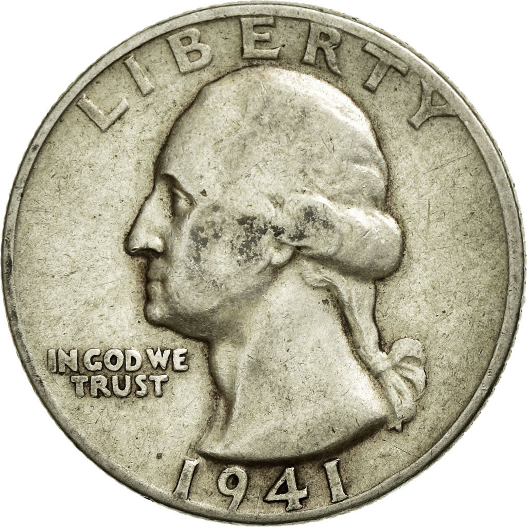 UNITED STATES, Washington Quarter, Quarter, 1941, U.S. Mint, KM #164,...