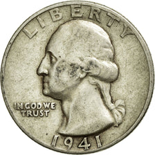 UNITED STATES, Washington Quarter, Quarter, 1941, U.S. Mint, KM #164,...
