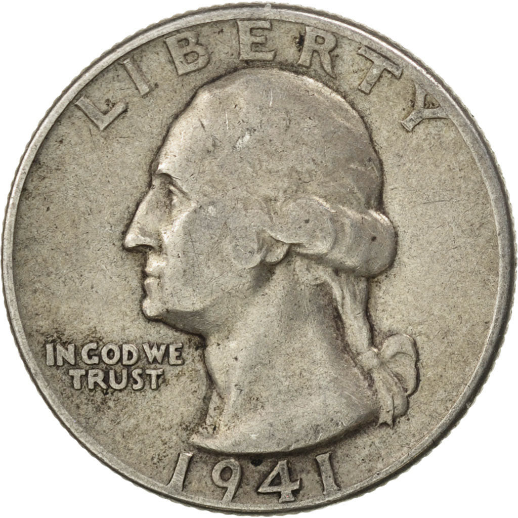 UNITED STATES, Washington Quarter, Quarter, 1941, U.S. Mint, KM #164,...