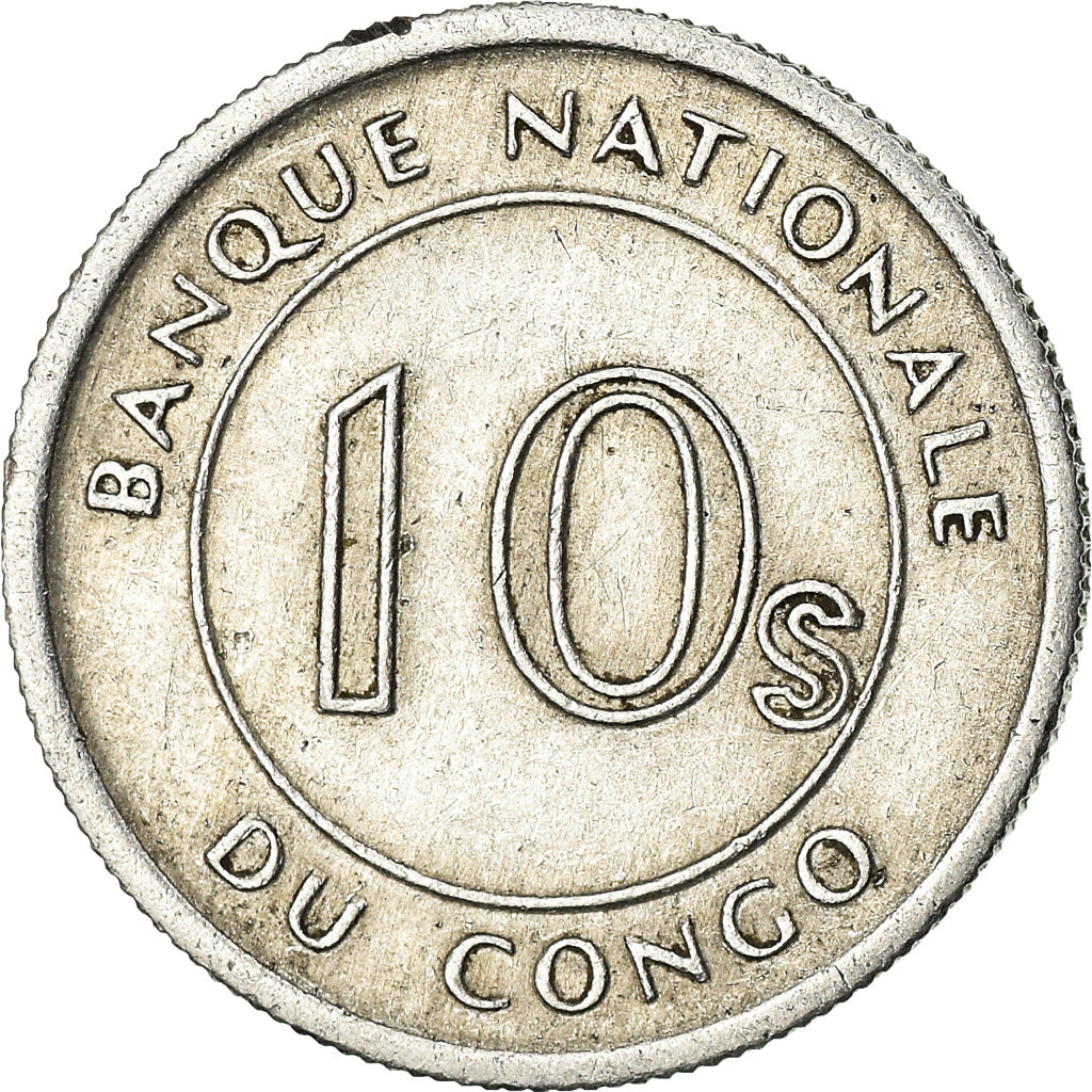 Moneta, CONGO, REPUBBLICA DEMOCRATICA DEL, 10 Sengis, 1967, BB, Alluminio, KM:7