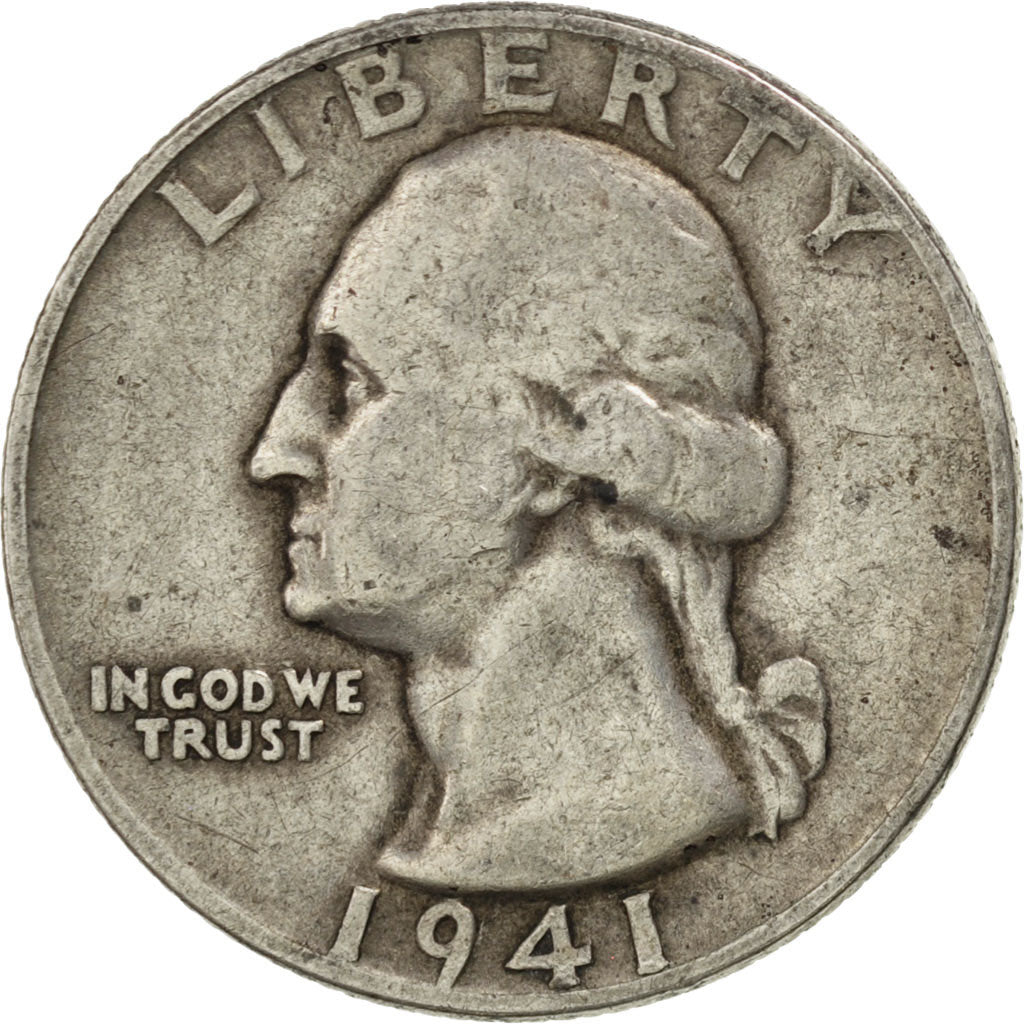 UNITED STATES, Washington Quarter, Quarter, 1941, U.S. Mint, KM #164,...